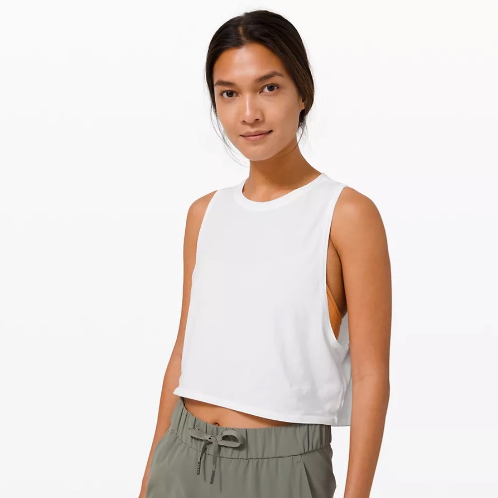Lululemon Cut Back Crop Tank